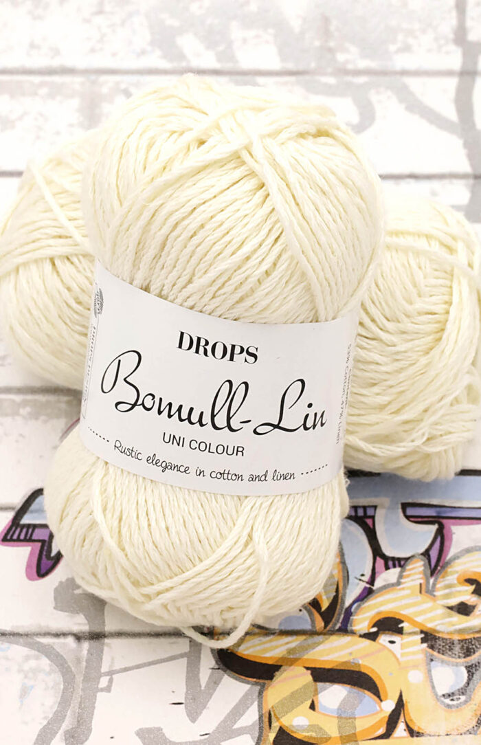 DROPS Bomull-Lin (02) ecru