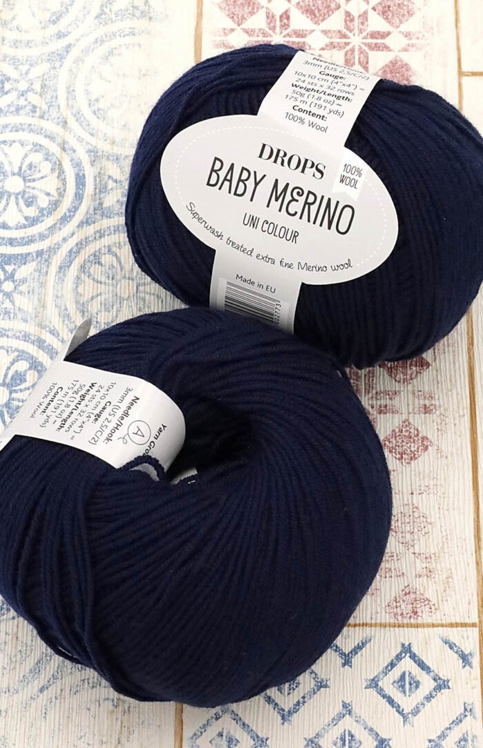 DROPS Baby Merino (13) granatowy