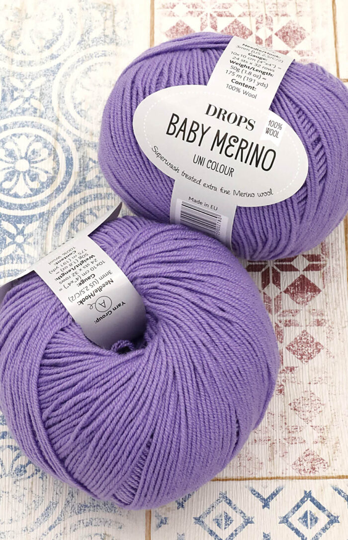 DROPS Baby Merino (14) fioletowy