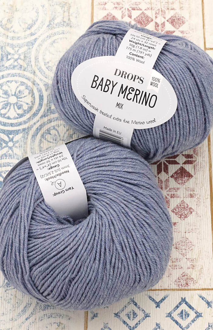 DROPS Baby Merino (37) mix jasna lawenda