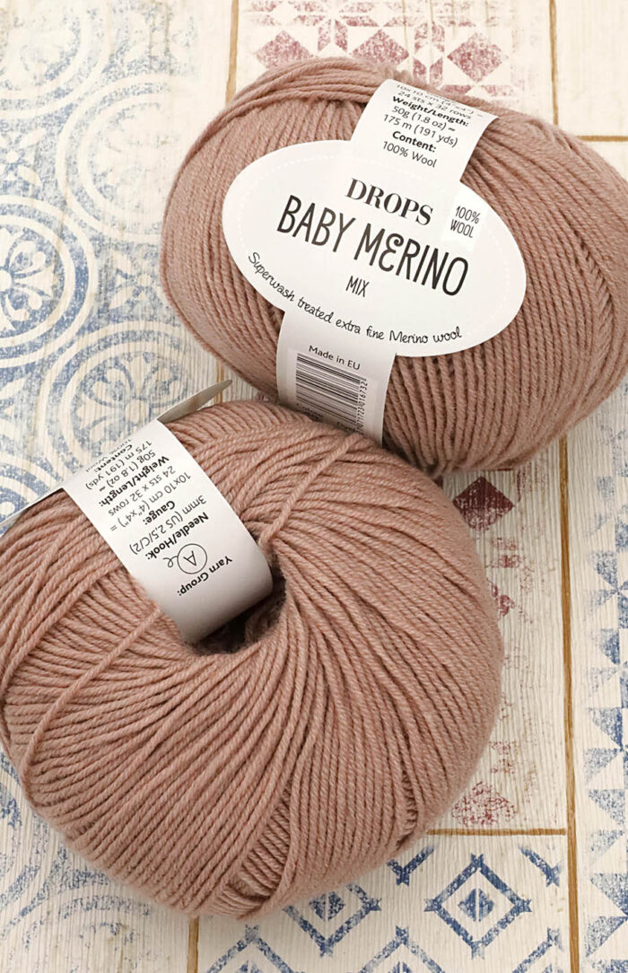 DROPS Baby Merino (49) mix pustynna róża