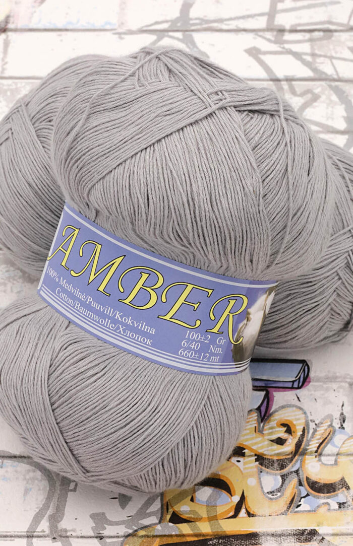 Midara Amber (925) jasny szary