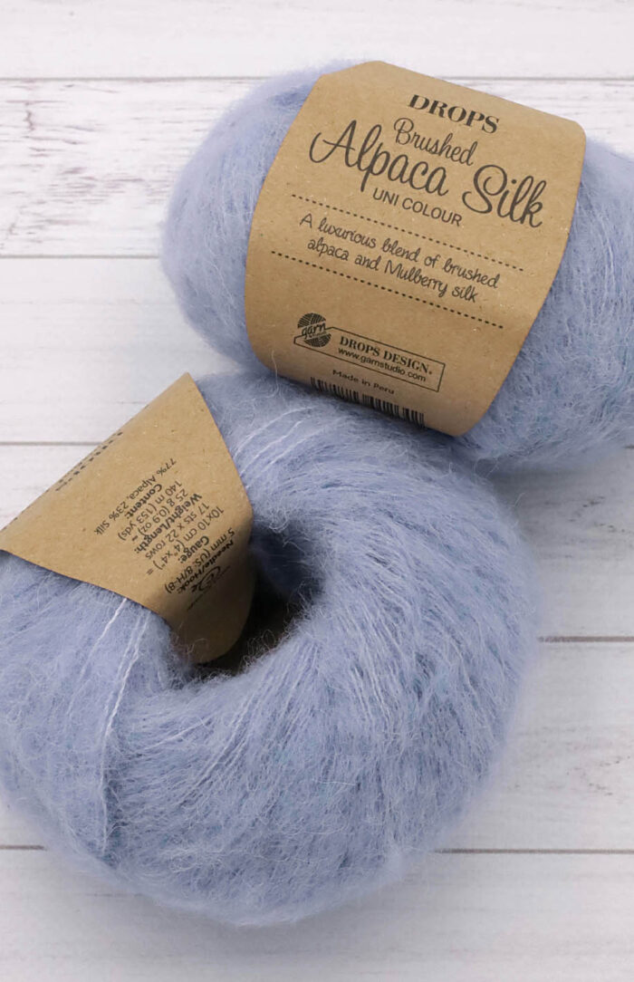 DROPS Brushed Alpaca Silk (17) jasna lawenda