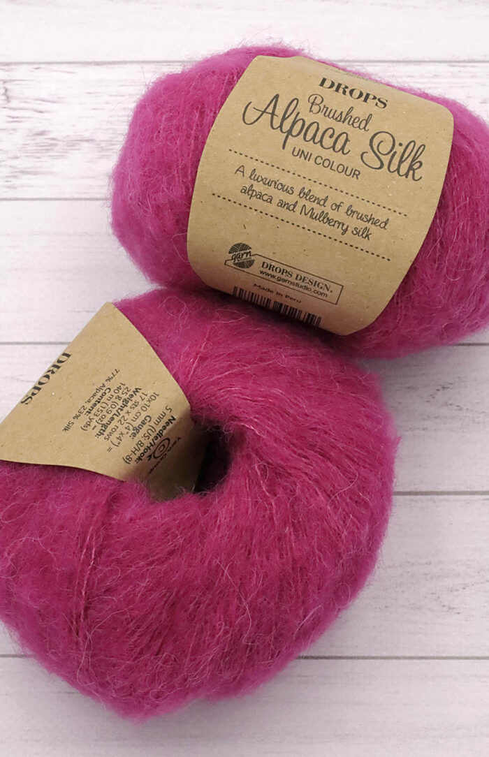 DROPS Brushed Alpaca Silk (18) wiśnia