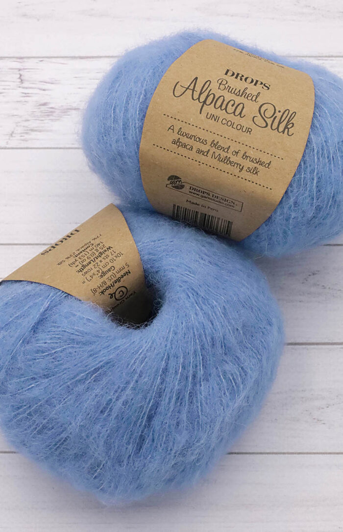 DROPS Brushed Alpaca Silk (28) pacyficzny błękit