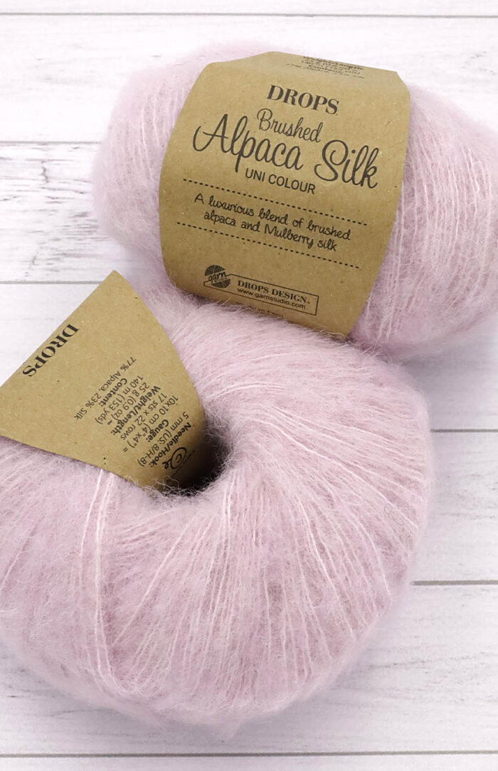 DROPS Brushed Alpaca Silk (12) pudrowy róż