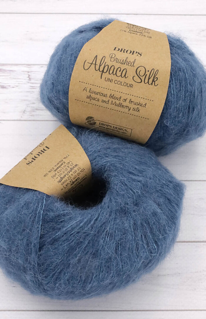 DROPS Brushed Alpaca Silk (25) stalowy niebieski