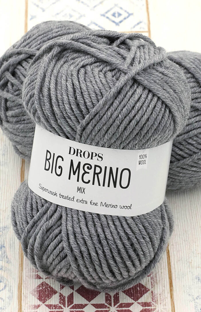 DROPS Big Merino (02) mix szary