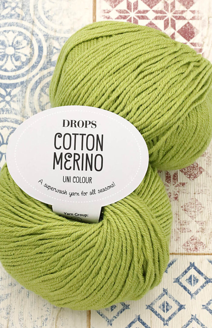 DROPS Cotton Merino (10) pistacjowy