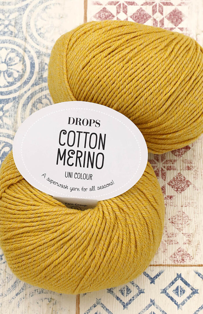 DROPS Cotton Merino (15) żółty