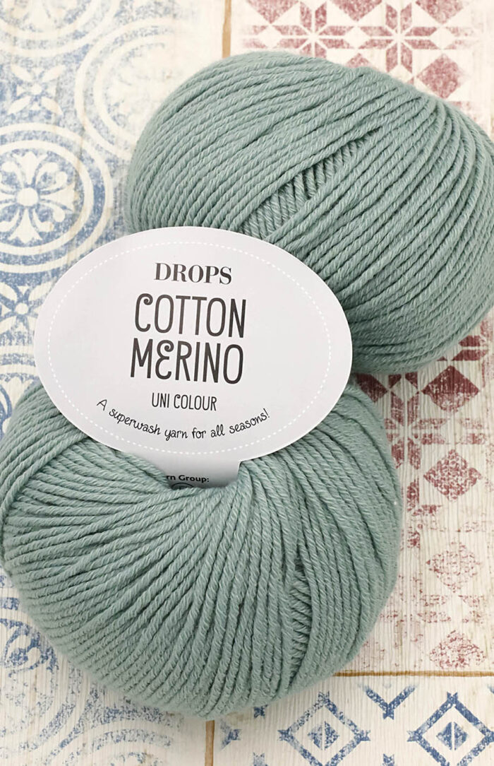 DROPS Cotton Merino (29) morska zieleń