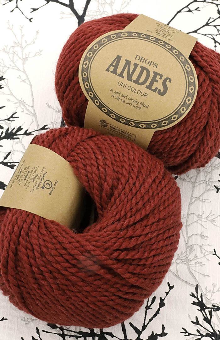 DROPS Andes (3946) czerwony