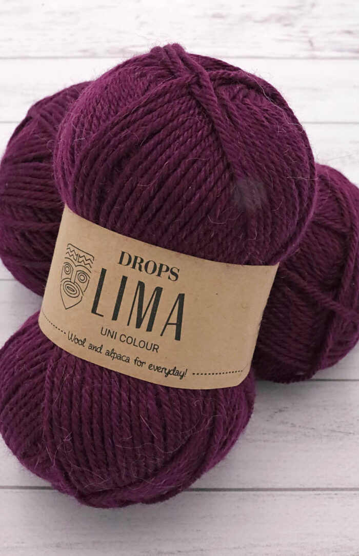 DROPS Lima (5820) czerwone wino