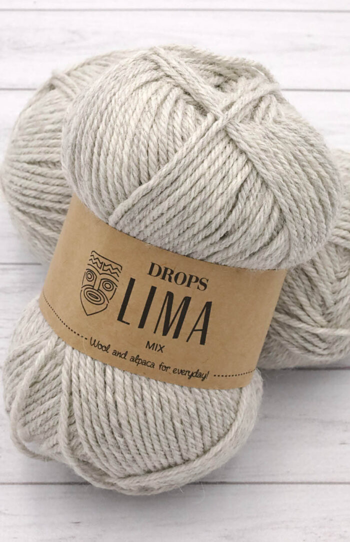 DROPS Lima (9020) mix perłowo-szary