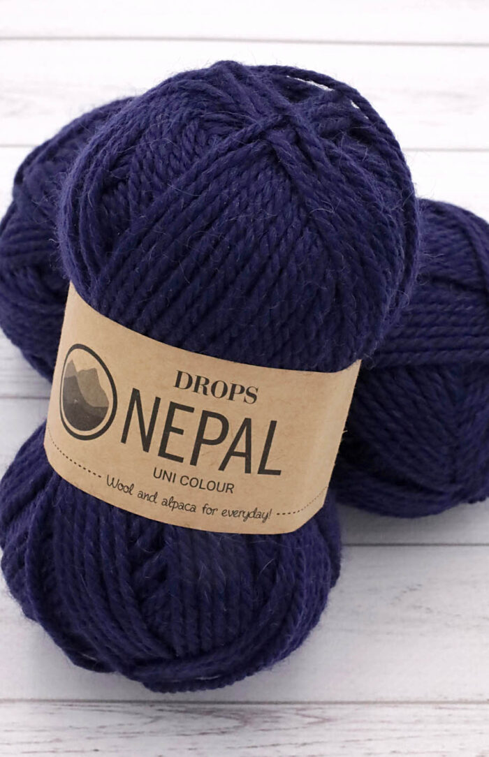 DROPS Nepal (1709) granatowy
