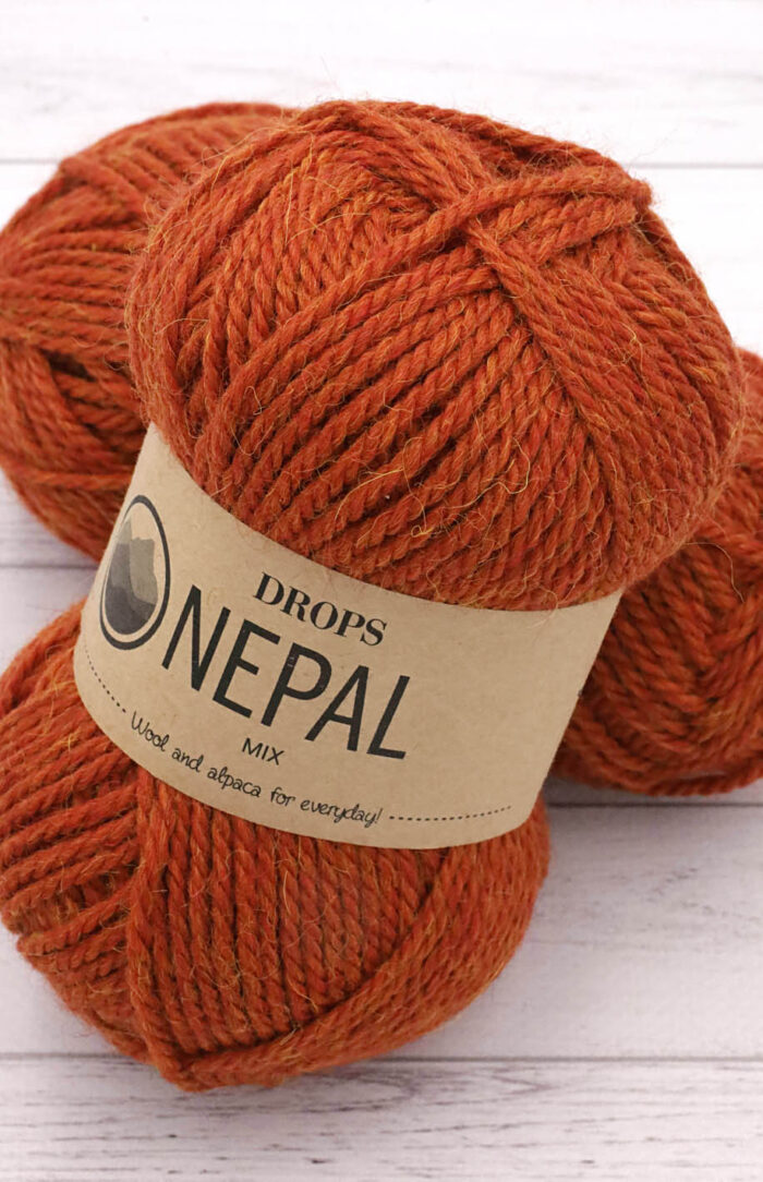 DROPS Nepal (2920) mix pomarańczowy