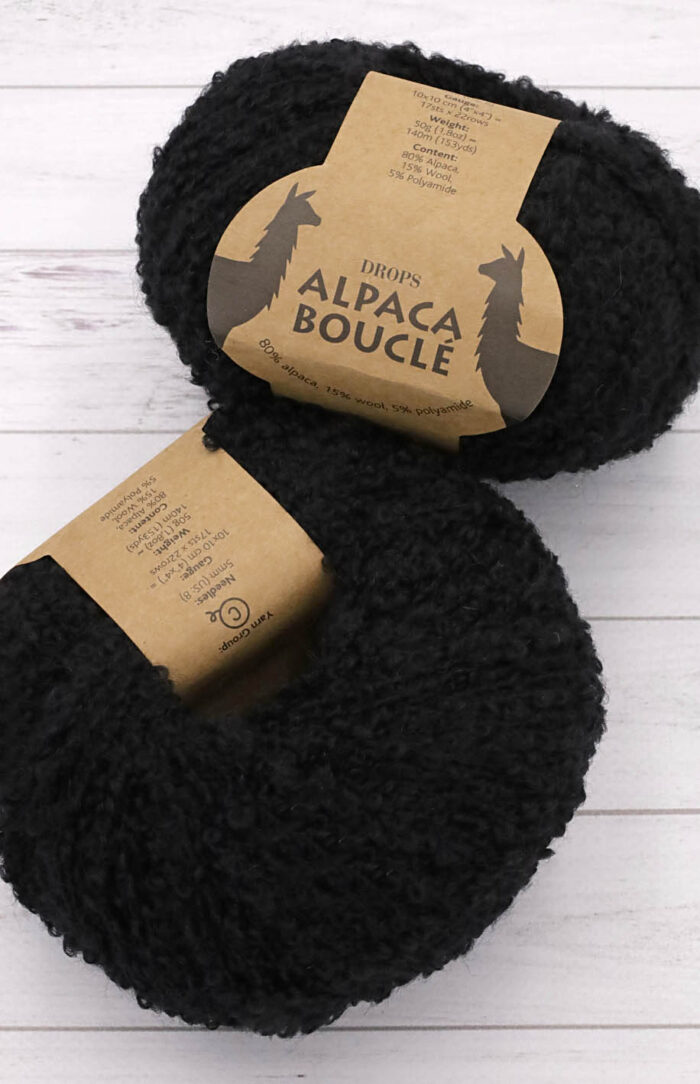 DROPS Alpaca Boucle (8903) czarny