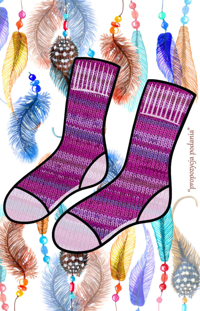 DROPS Fabel Print (330) jagodowe marzenie - obrazek 2