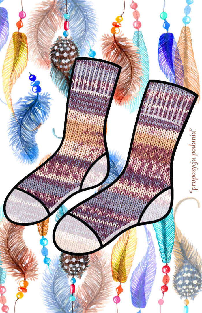 DROPS Fabel Print (904) lawenda - obrazek 2