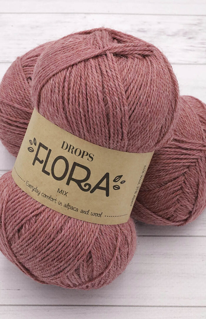 DROPS Flora (24) mix truskawkowa czerwień