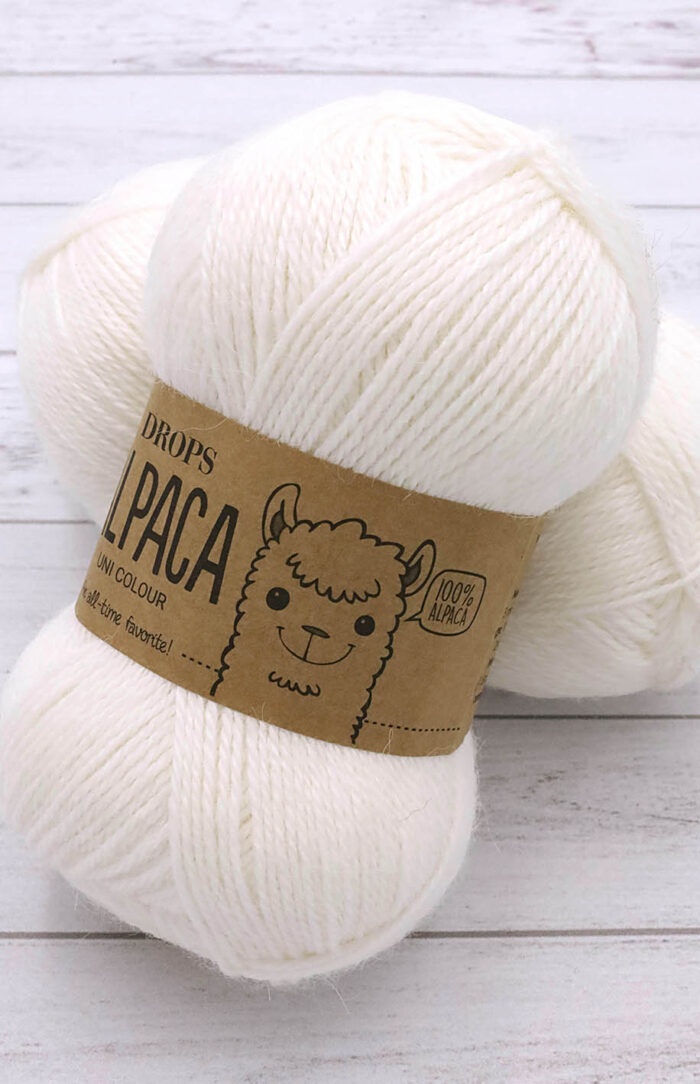 DROPS Alpaca (1101) biały