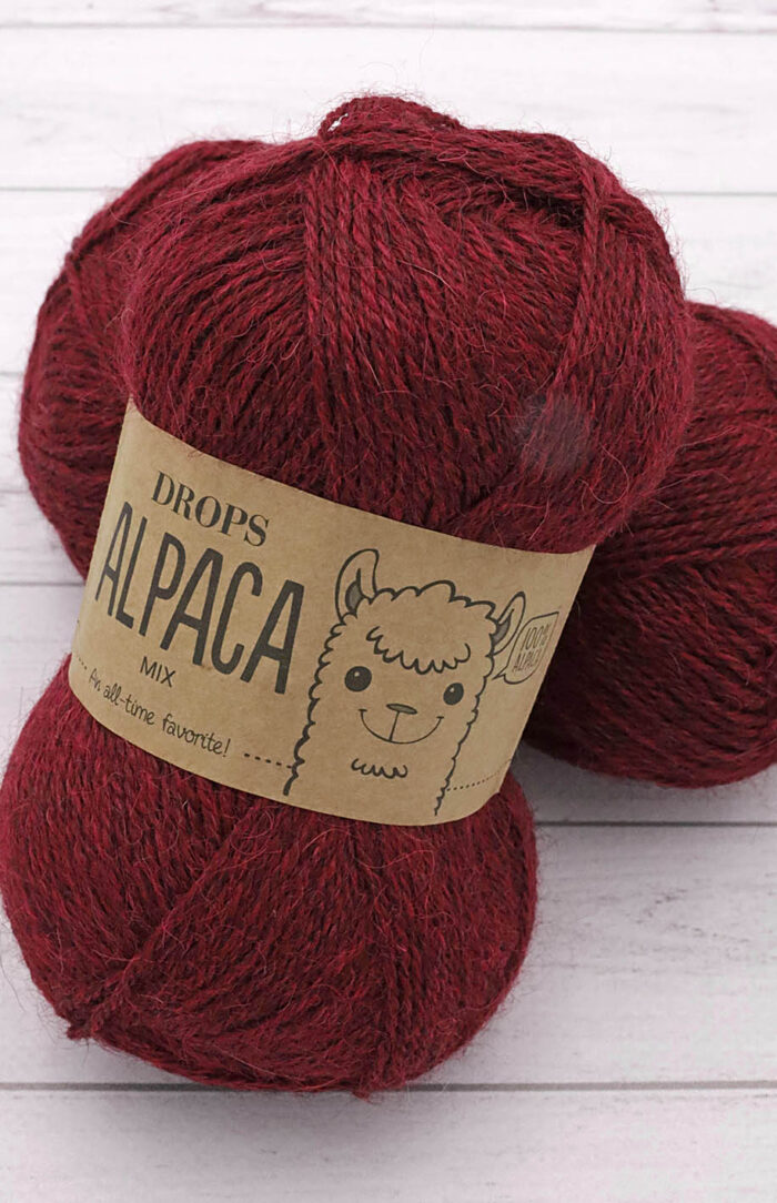 DROPS Alpaca (3650) mix bordowy