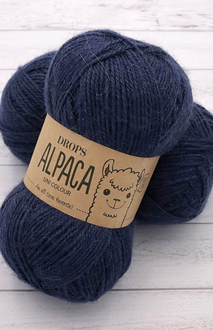 DROPS Alpaca (4305) ciemny indygo
