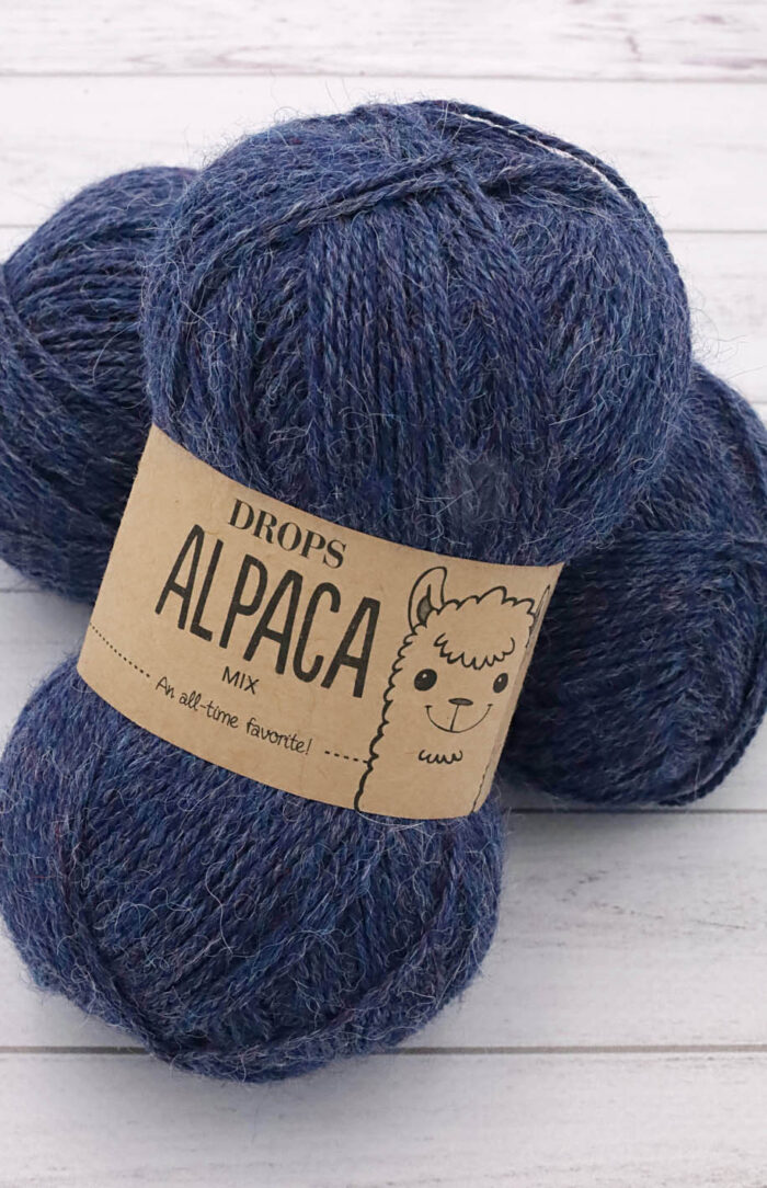 DROPS Alpaca (6360) mix nocne niebo