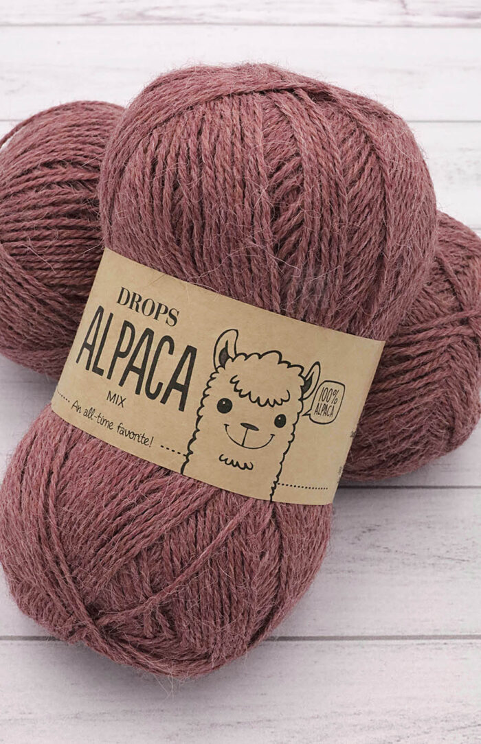 DROPS Alpaca (9024) mix ciemny blush