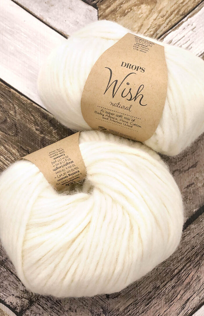 DROPS Wish (01) ecru