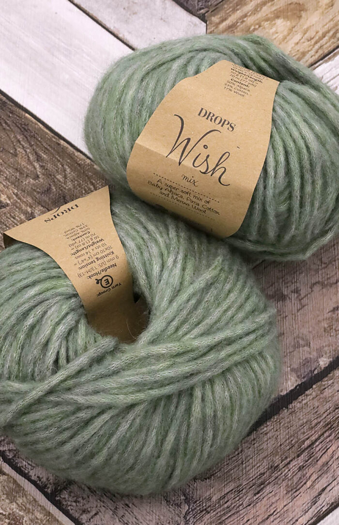DROPS Wish (18) zielona szałwia