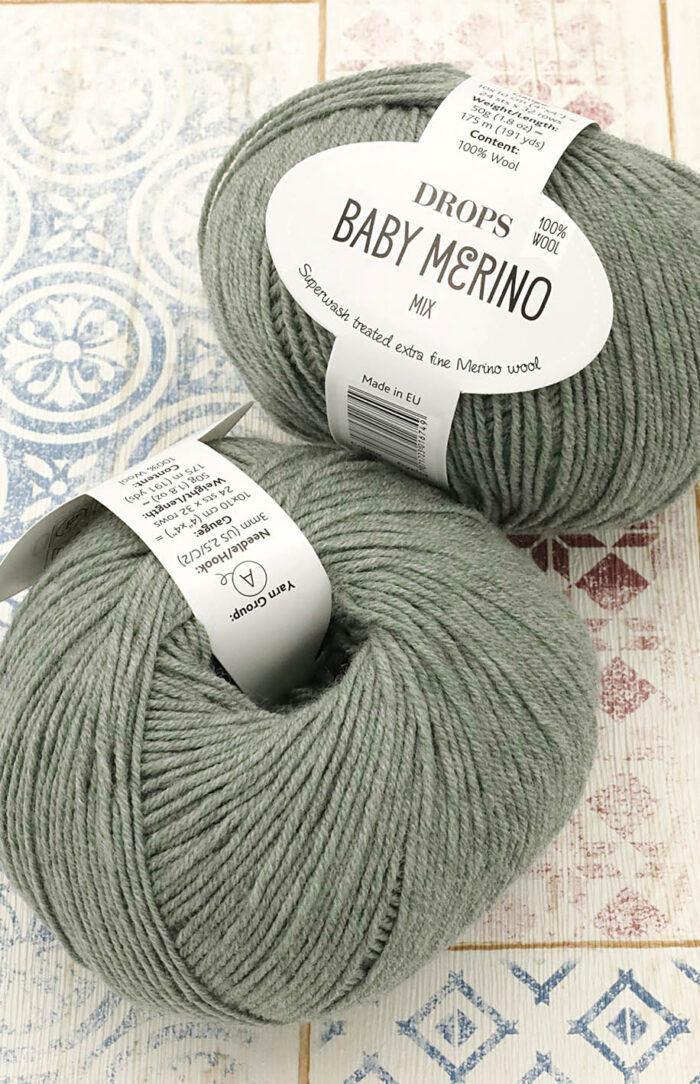 DROPS Baby Merino (50) mix zielona szałwia