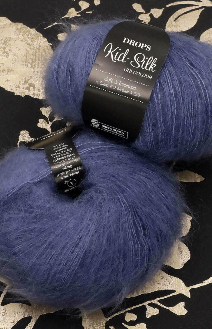 DROPS Kid-Silk (39) burzowy niebieski