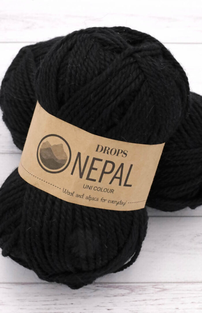 DROPS Nepal (8903) czarny