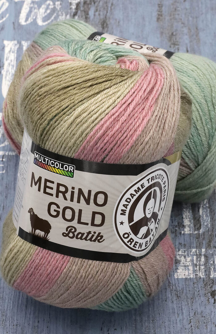 Madame Tricote Merino Gold Batik (839) rafa koralowa