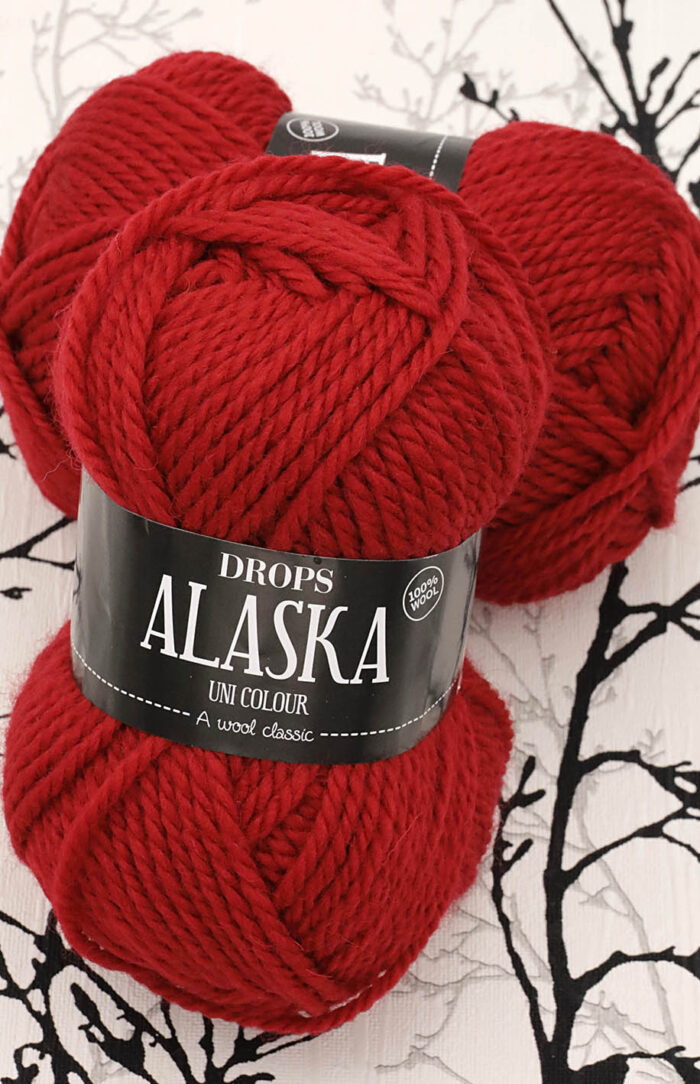 DROPS Alaska (10) czerwony