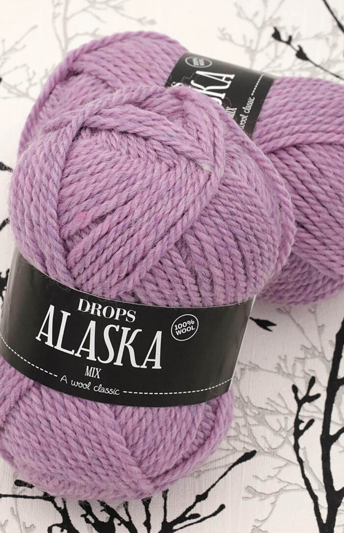DROPS Alaska (40) mix lawendowy róż