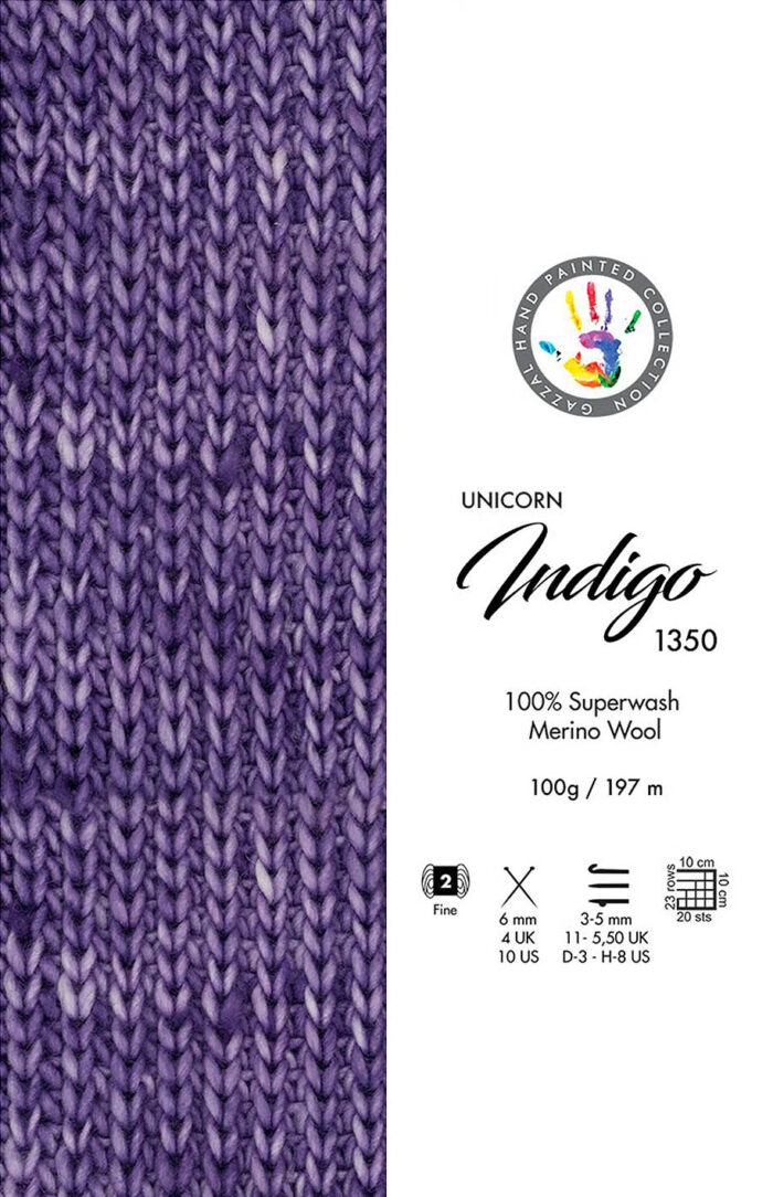 Gazzal Unicorn (1350) indigo - obrazek 2