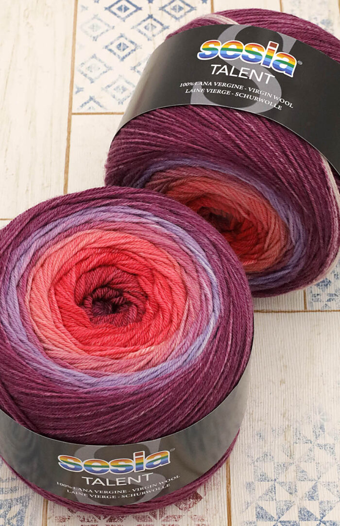 SESIA Talent (4677) wiśniowy gradient