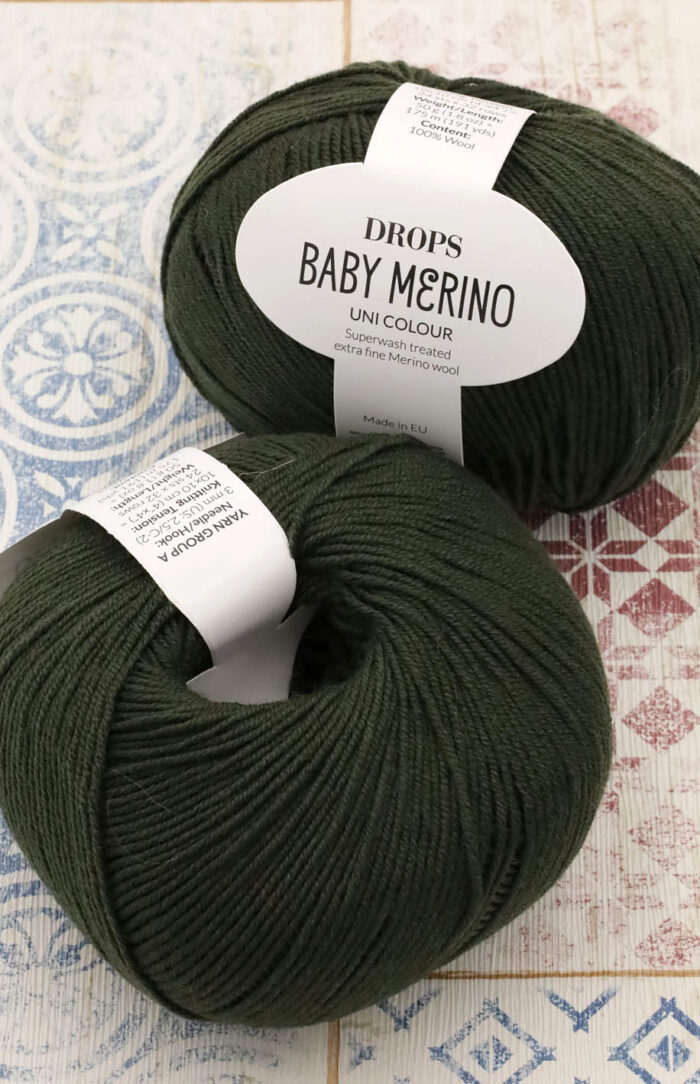 DROPS Baby Merino (65) ciemny leśny