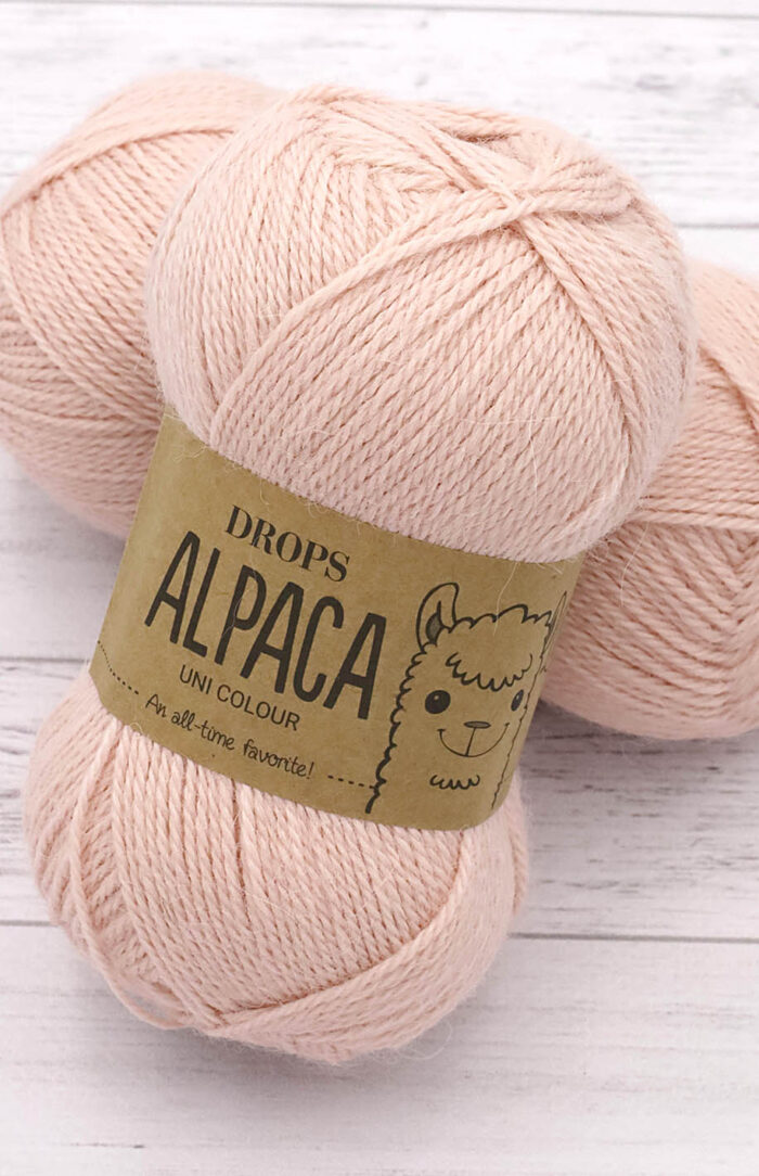 DROPS Alpaca (9033) lody truskawkowe
