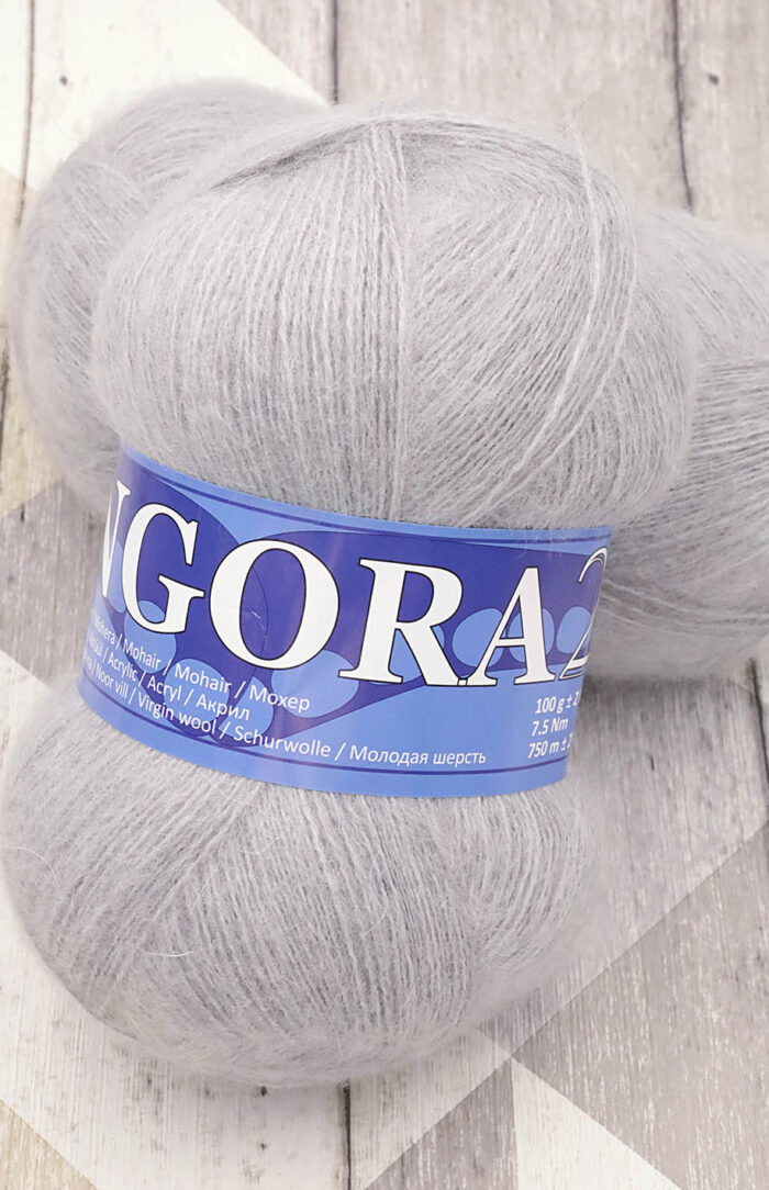 Midara Angora 2 (923) perłowy szary