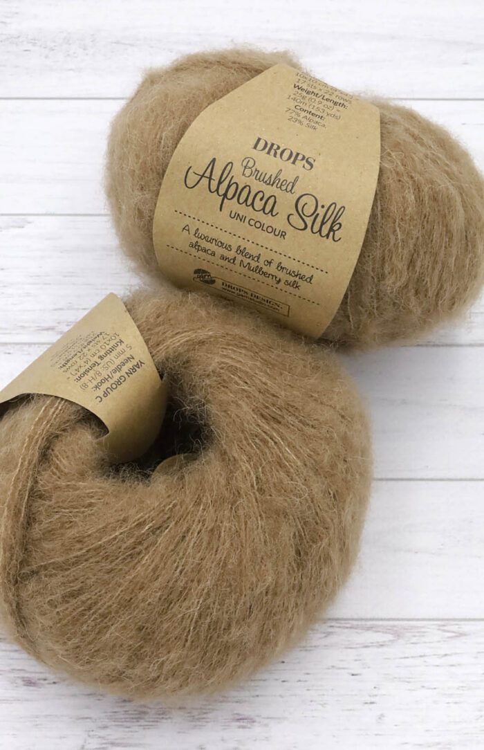 DROPS Brushed Alpaca Silk (36) migdałowy