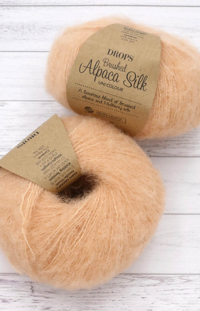 DROPS Brushed Alpaca Silk (37) słodka morela