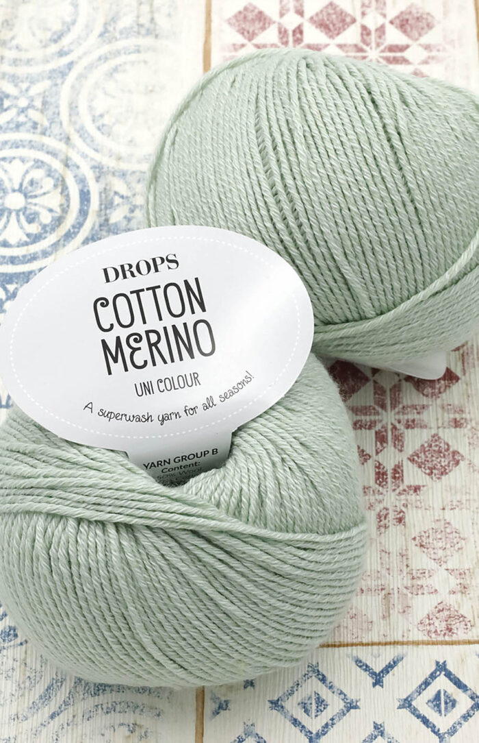 DROPS Cotton Merino (32) lody pistacjowe