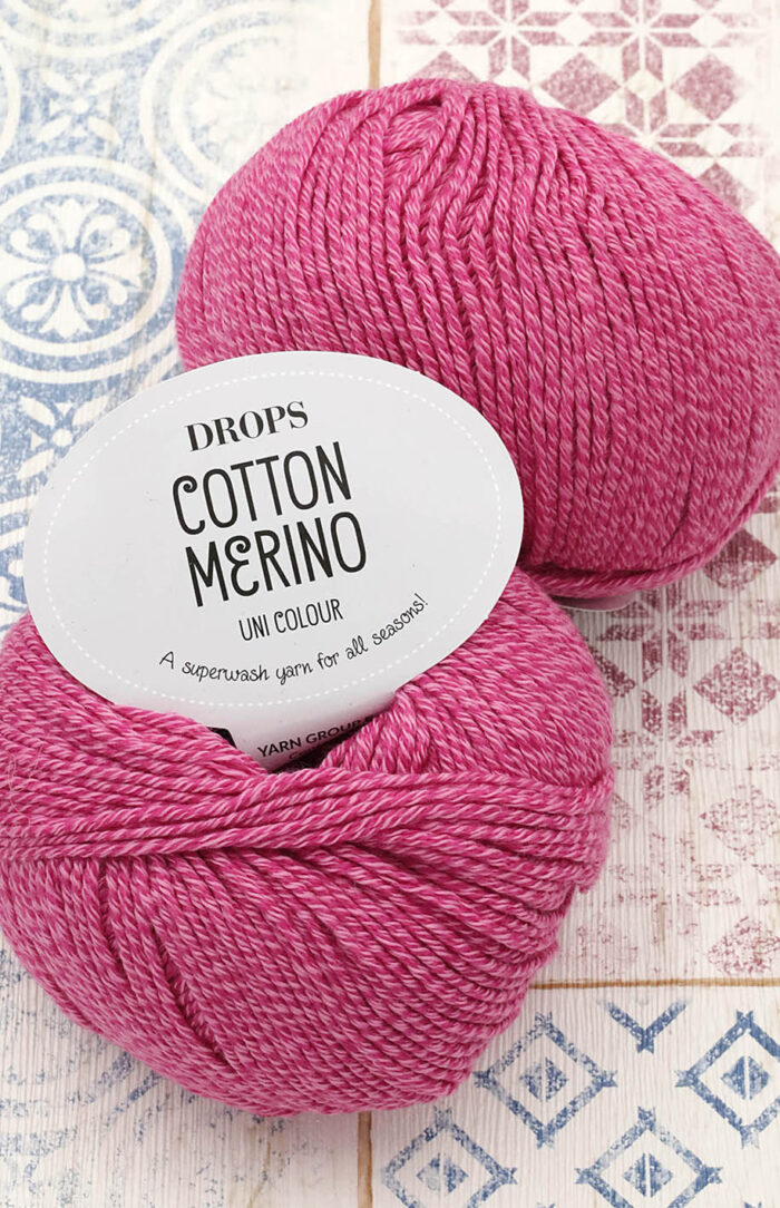 DROPS Cotton Merino (36) sorbet malinowy