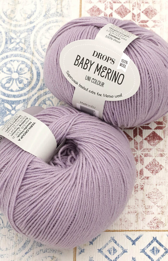 DROPS Baby Merino (60) lawendowy szron