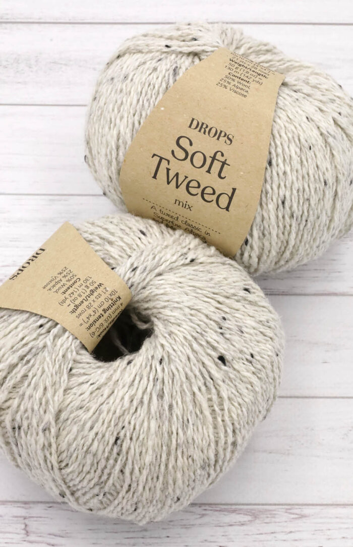 DROPS Soft Tweed (20) sól i pieprz