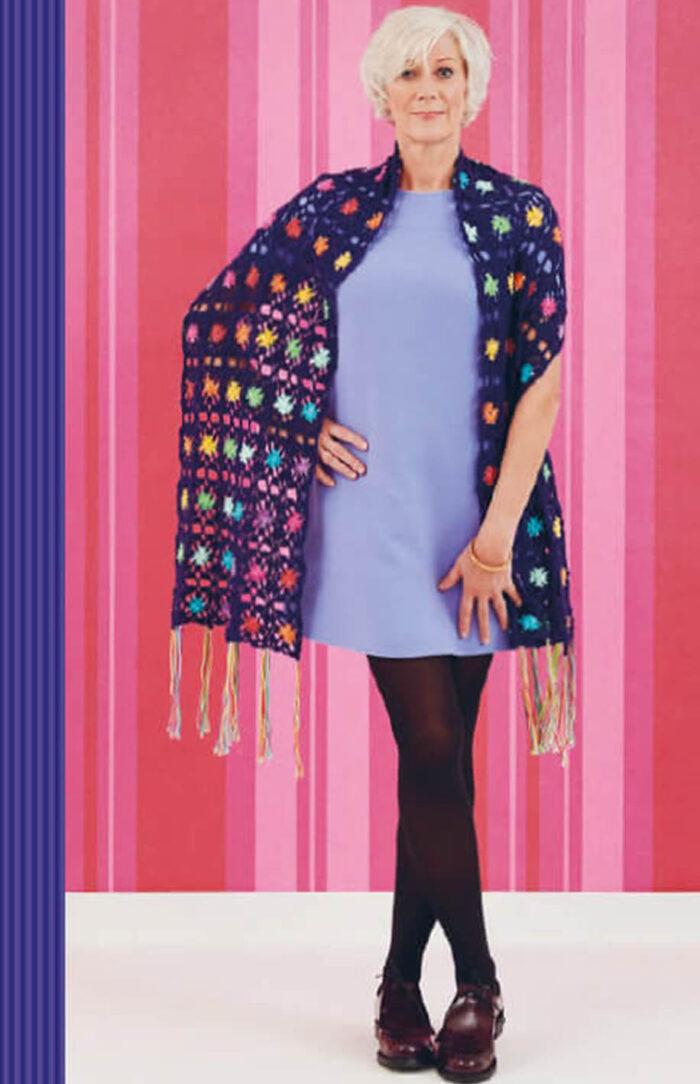The After Party no.73 Flowers Stream Shawl