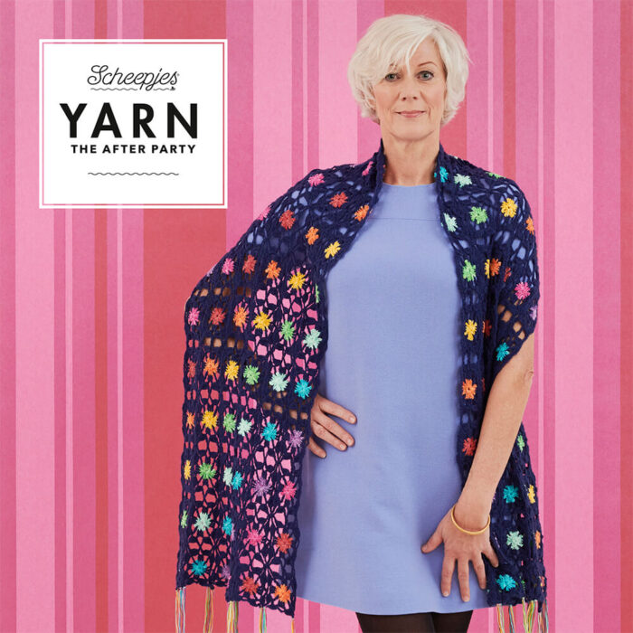 The After Party no.73 Flowers Stream Shawl - obrazek 4